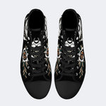 Unisex Death Moth Vintage Print - High Top Canvas