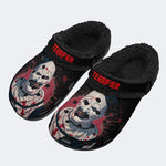 Unisex Horror Terrifier Print - Fur Lined Slippers/Sandals