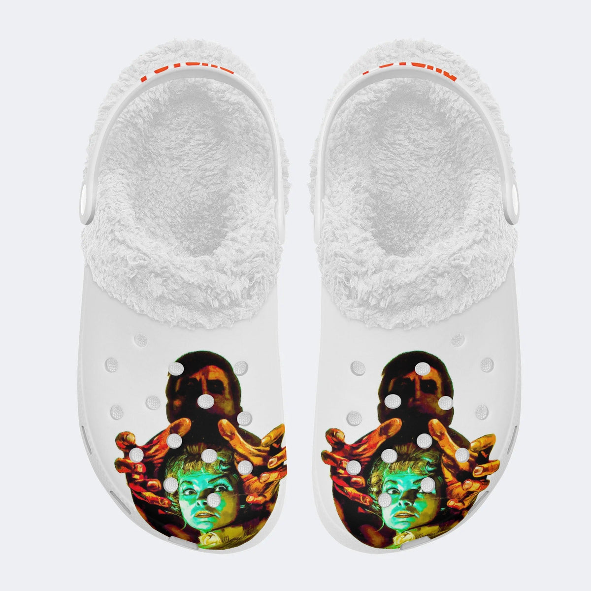 Horror Graphic - Fur Lined Slippers