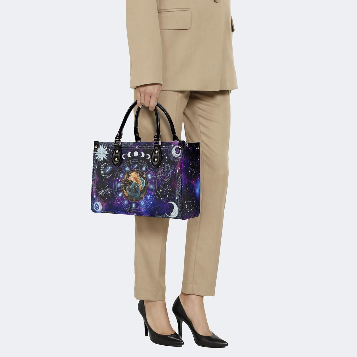 Shooter's Starry Sky - Leather Handbag