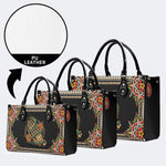 Skeleton Hand And Snake - Leather Handbag