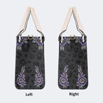 Death Moth Vintage Print - Leather Handbag