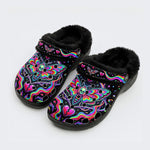 Death Moth Liquid Spectrum Love Ritual Print Clogs