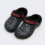 Starry Psychedelic Moth Print Clogs