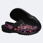 Psychedelic Mushroom & Moth Print Clogs