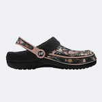 Jewel Moth Wreath Print Clogs