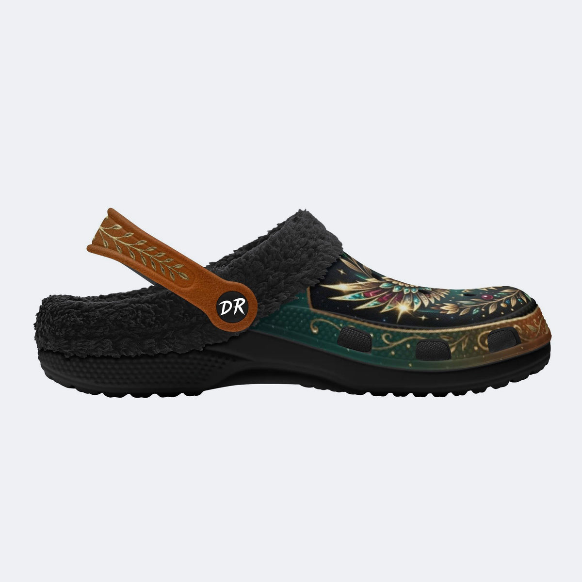 Jewel Eagle Vintage Wreath Print Clogs