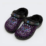 Mystic Aurora Moth Print Clogs