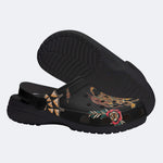 Old School Tiger & Snake Print Fleece-Lined Clogs