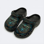 Abyssal Forest Moth Print Clogs