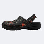 Psychedelic Mushroom Forest Print Clogs