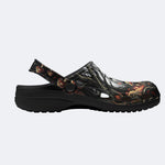 Psychedelic Mushroom Forest Print Clogs