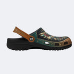 Jewel Eagle Vintage Wreath Print Clogs