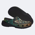 Jewel Eagle Vintage Wreath Print Clogs