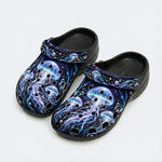 Bioluminescent Jellyfish Print Clogs