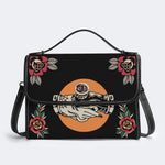 Trust No One Snake Print - Leather Satchel Bag