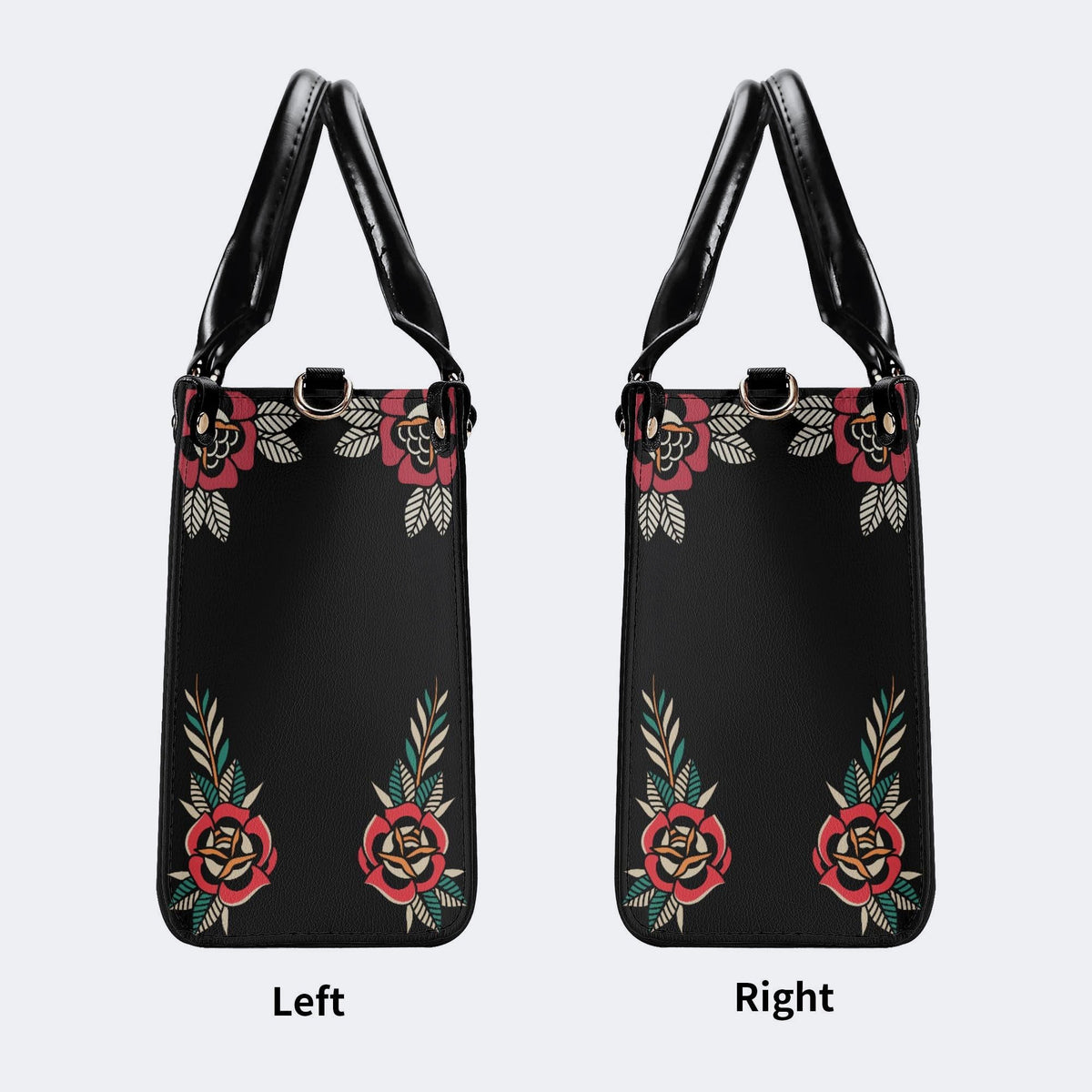 Vintage Death Moth Print - Leather Handbag