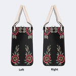 Death Moth Vintage Print - Leather Handbag