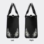 Classic Death Moth Print - Leather Handbag