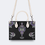 Unisex Tiger Print - Leather Handbag