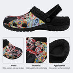 Unisex Horror Terrifier Print - Fur Lined Slippers/Sandals