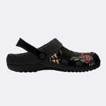 Old School Tiger & Snake Print - Fur Lined Slippers/Sandals