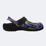 Psychedelic Mushroom Forest Fleece-Lined Clogs