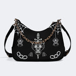 Classic Tiger Print - Leather Crossbody Bag