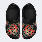 Skull And Snake Print - Slippers/Sandals