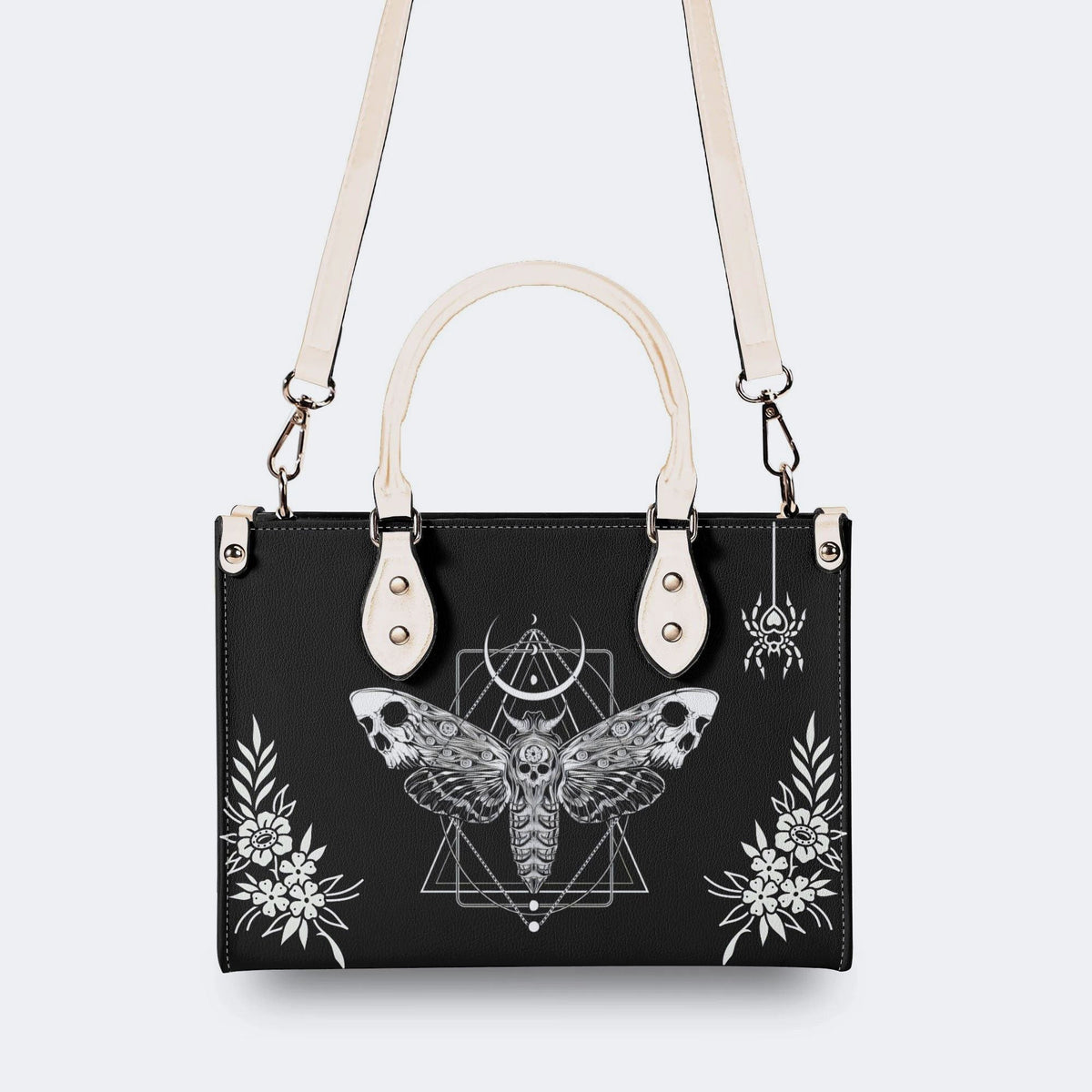 Surreal Death Moth - Leather Handbag