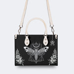 Surreal Death Moth - Leather Handbag