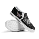 Unisex Death Moth&Skull - Slip On Shoes