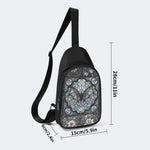 Gothic Bat Print - Chest Bag