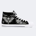 Classic Death Moth Vintage Print - High Top Canvas
