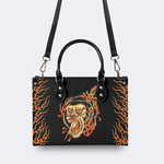 Unisex Monkey Print - Leather Handbag