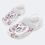 Unisex EagleArt Print - Fur Lined Slippers/Sandals