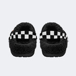 Unisex Death Moth Print - Fur Lined Slippers