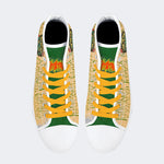 Unisex Skull&Letter Print - High Top Canvas