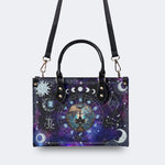 Gemini Starry Sky - Leather Handbag