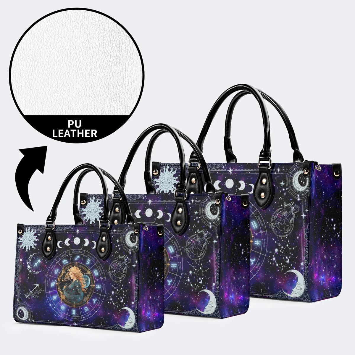 Shooter's Starry Sky - Leather Handbag