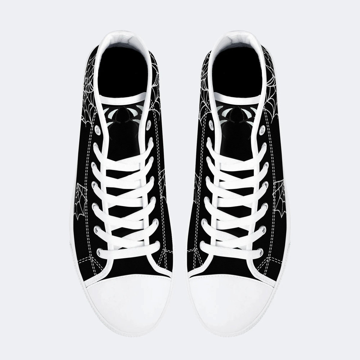 Classic Love Spiderweb Print - High Top Canvas