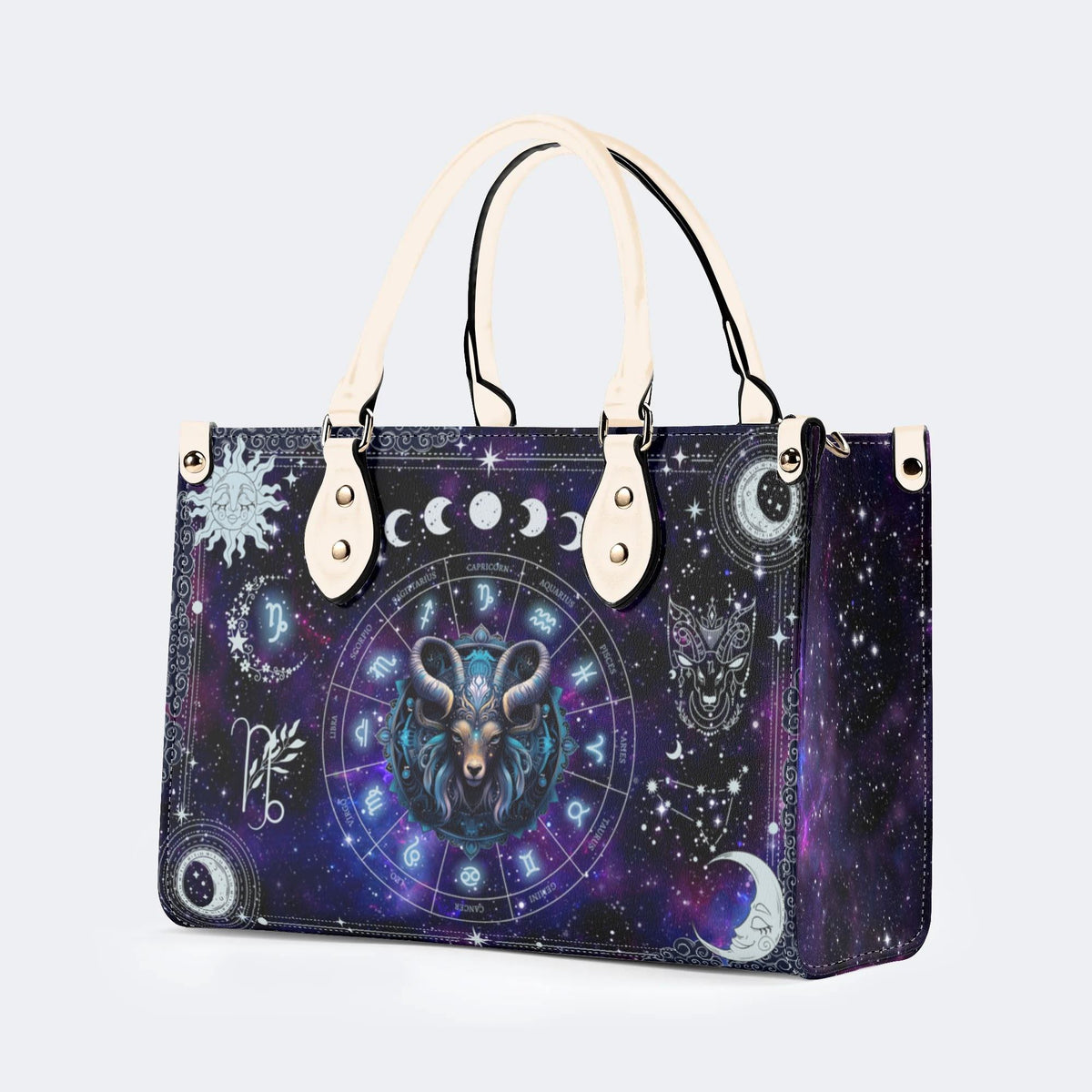 Capricorn Starry Sky - Leather Handbag