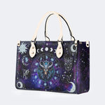 Capricorn Starry Sky - Leather Handbag