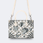 Gothic Tattoo Print - Leather Handbag