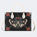 Red Spotted Death Moth - Leather Handbag