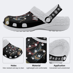 Horror Movie Vintage Graphic - Fur Lined Slippers/Sandals