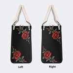 Rose Death Moth Art Print - Leather Handbag