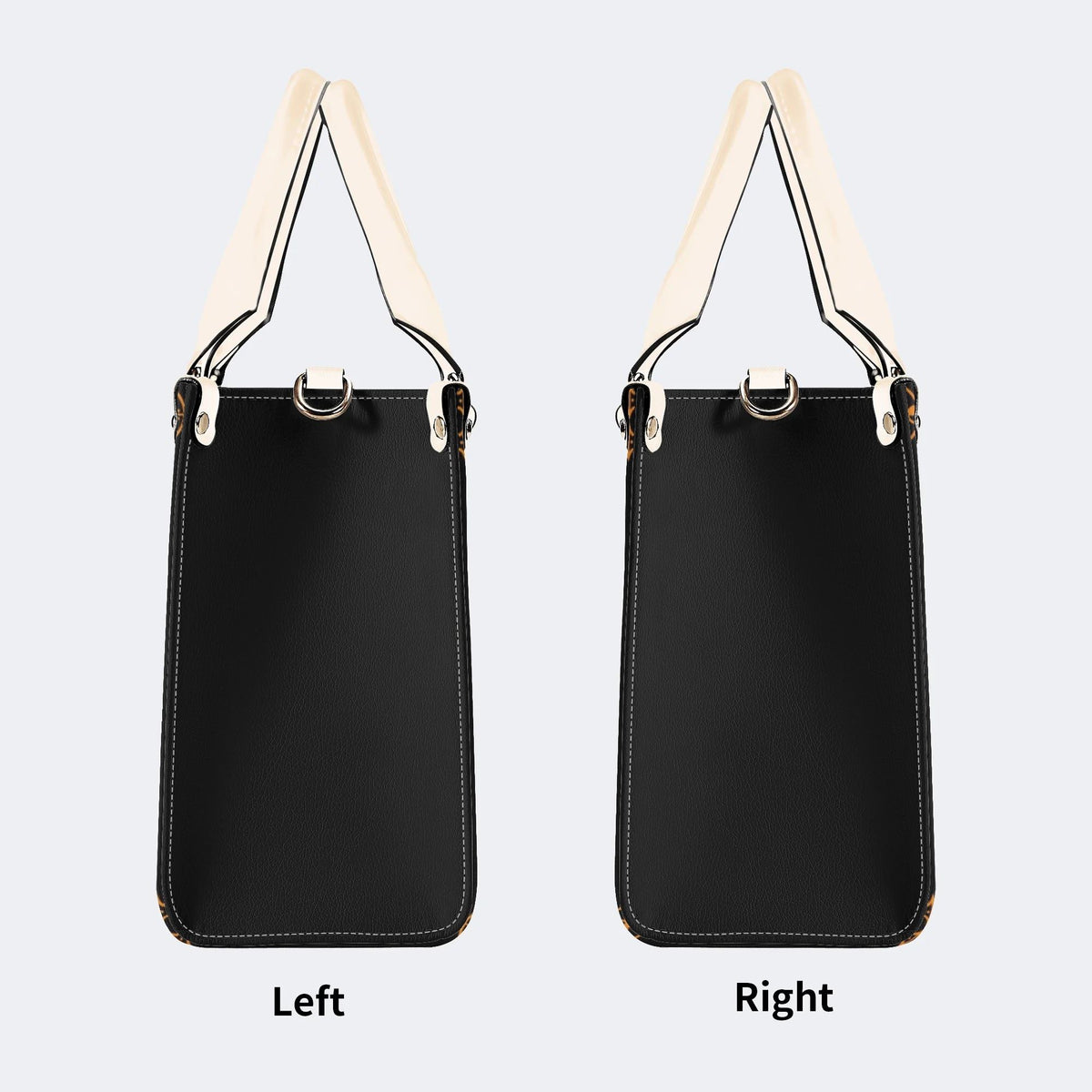 Retro Sun Print - Leather Handbag