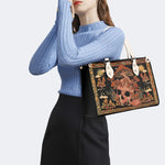Mushroom Parasitic Skull - Leather Handbag