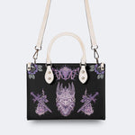 Unisex Devil Art Print - Leather Handbag